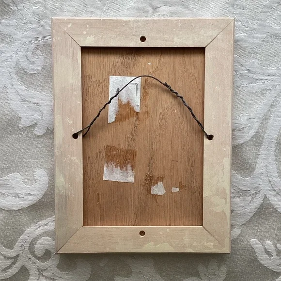 Siamese Cat Print on Ceramic Tile in Wood Frame - Picture 2 of 3